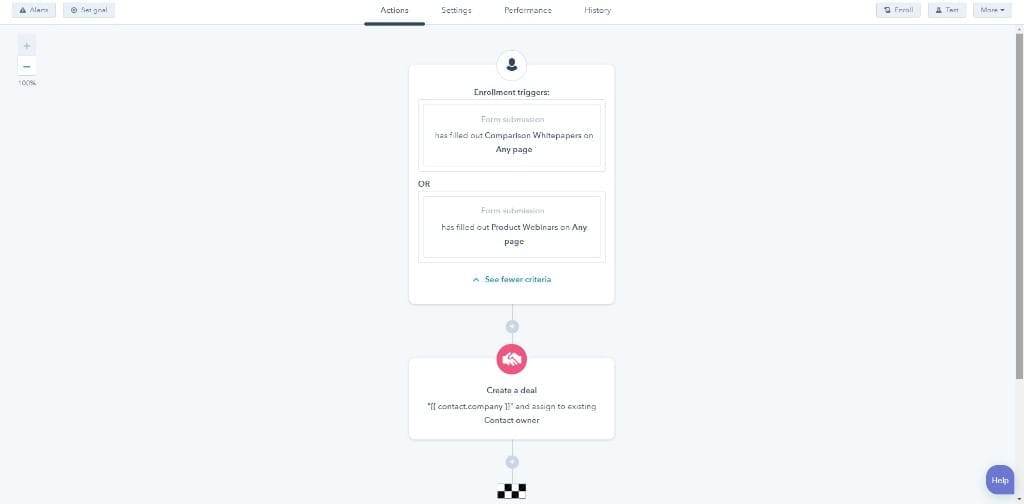 HubSpot Outbound Sales Workflow Builder: Automated Lead Enrollment Triggers and Deal Creation